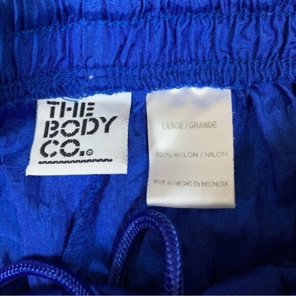 The Body Co Blue Drawstring Shorts Lightweight Summer Activewear Men’s Large - Picture 4 of 4